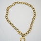 AWE Frontlock Gold Horeshoe Necklace - Southern Belle Boutique