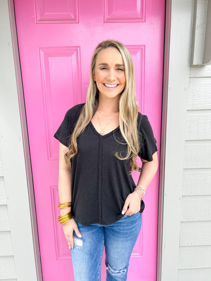 Raya Top - Black - Southern Belle Boutique