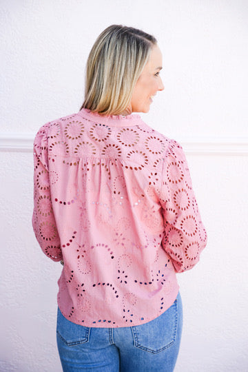 Alexandria Top - Soft Cherry - Southern Belle Boutique