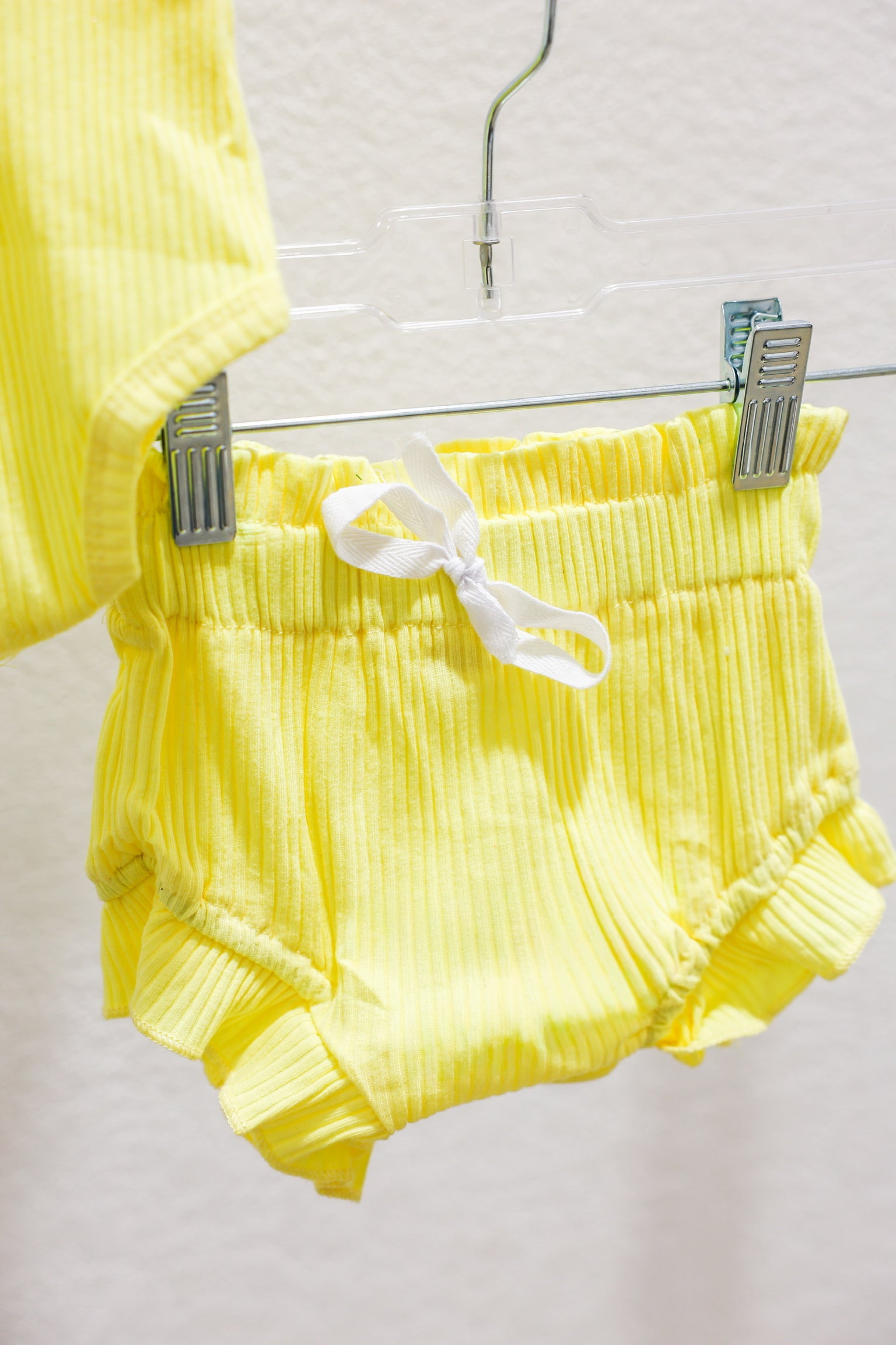 Butter Yellow Ribbed Set - Southern Belle Boutique