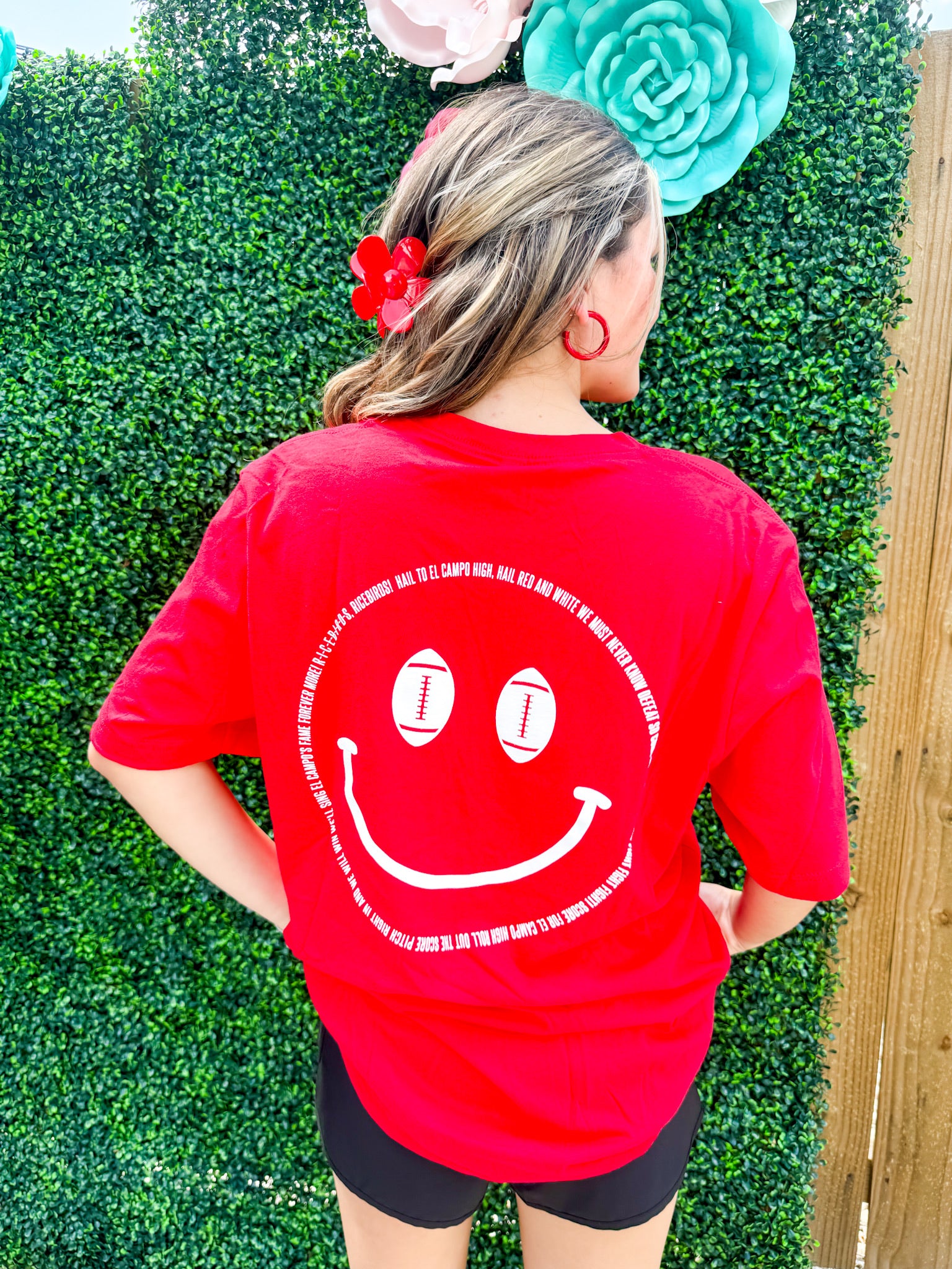 Ricebird Fight Song Red Tee - Southern Belle Boutique