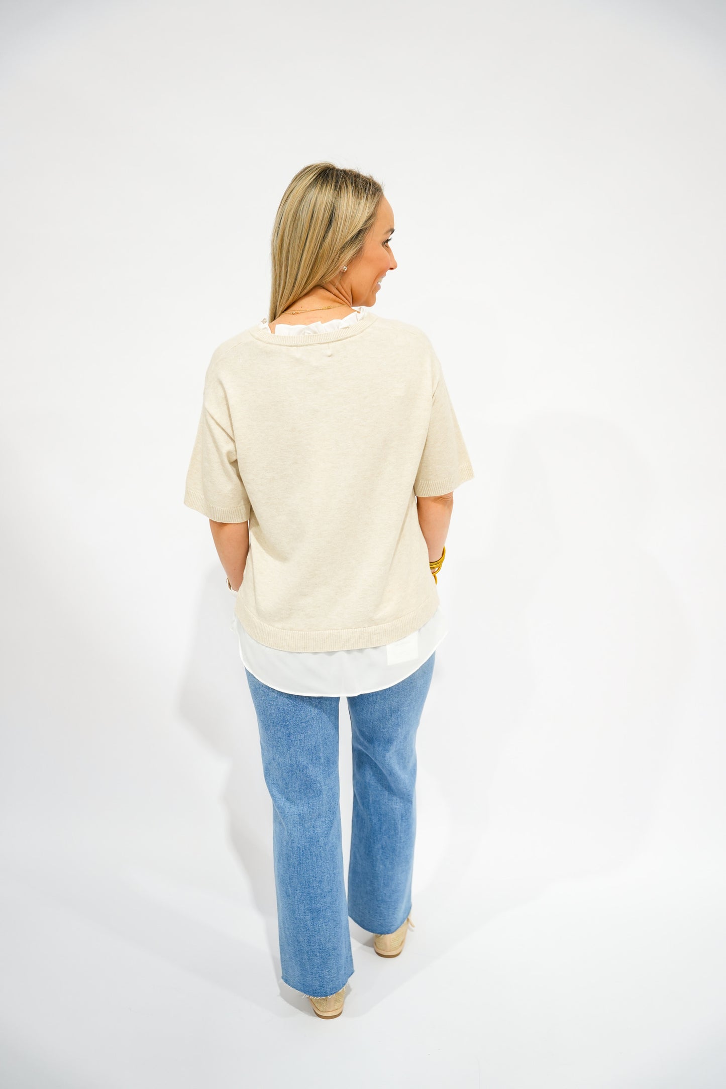 Layered Mixed Media Top - Southern Belle Boutique