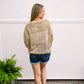 Beige Flower Crochet Stitch Sweater