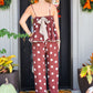 Brown Polka Dot Pant Set