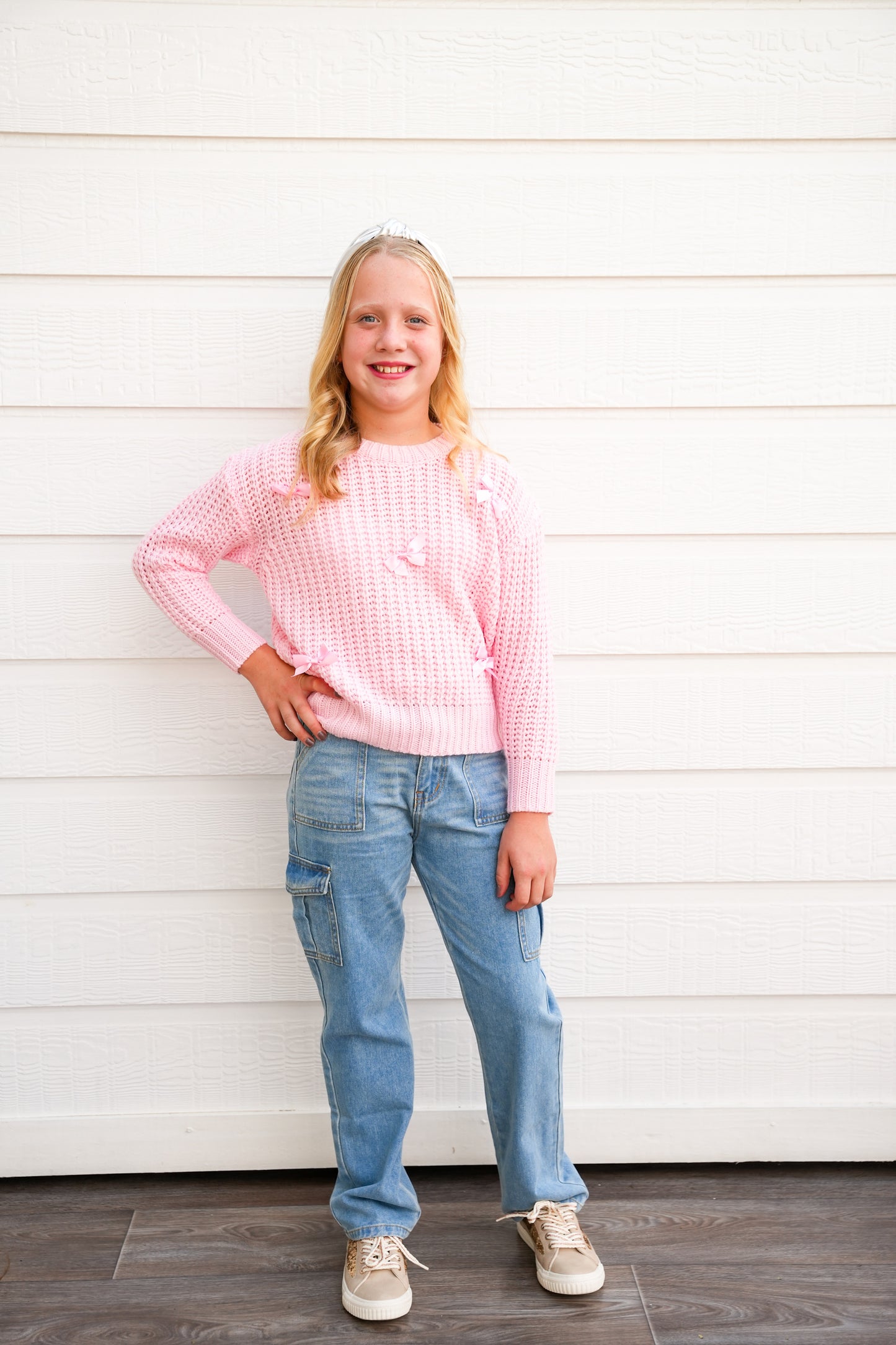 Pink Bow Sweater