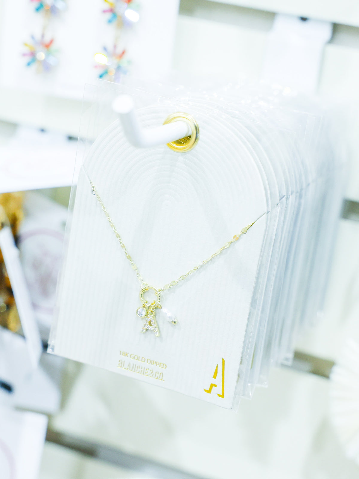 Initial Gold & Pearl Necklace - - Southern Belle Boutique