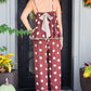 Brown Polka Dot Pant Set