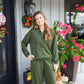 Olive Green Lounge Pant Set