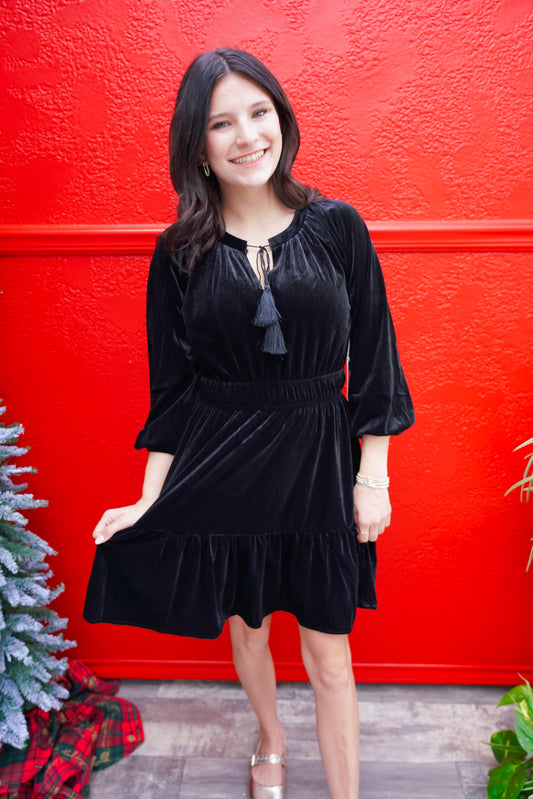 Gillian Dress - Black - Southern Belle Boutique