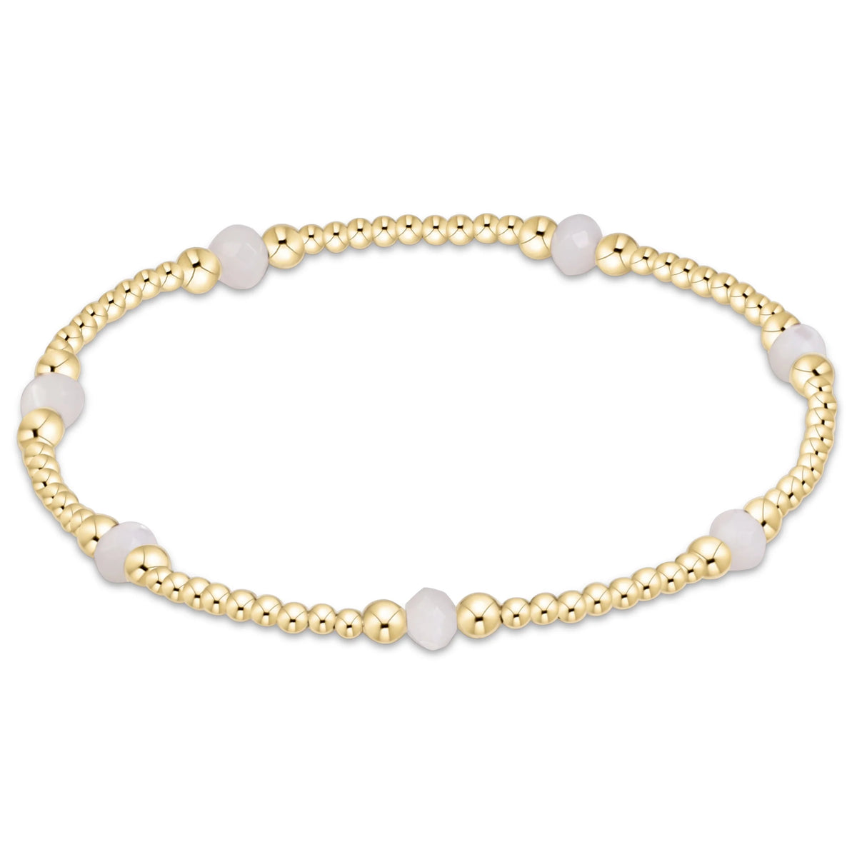 Purpose Gemstone 4mm Bracelet - Mother of Pearl - Southern Belle Boutique