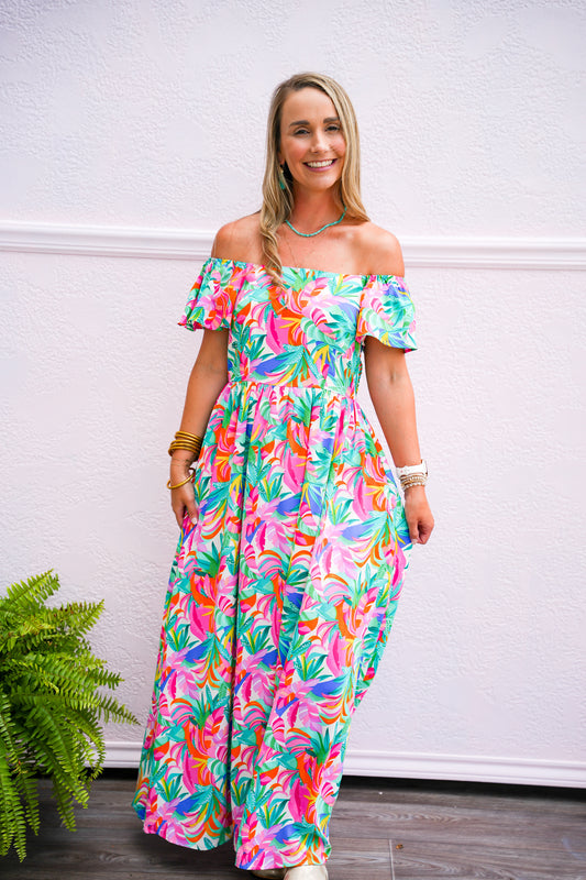Take Me To Cabo Tropical Dress