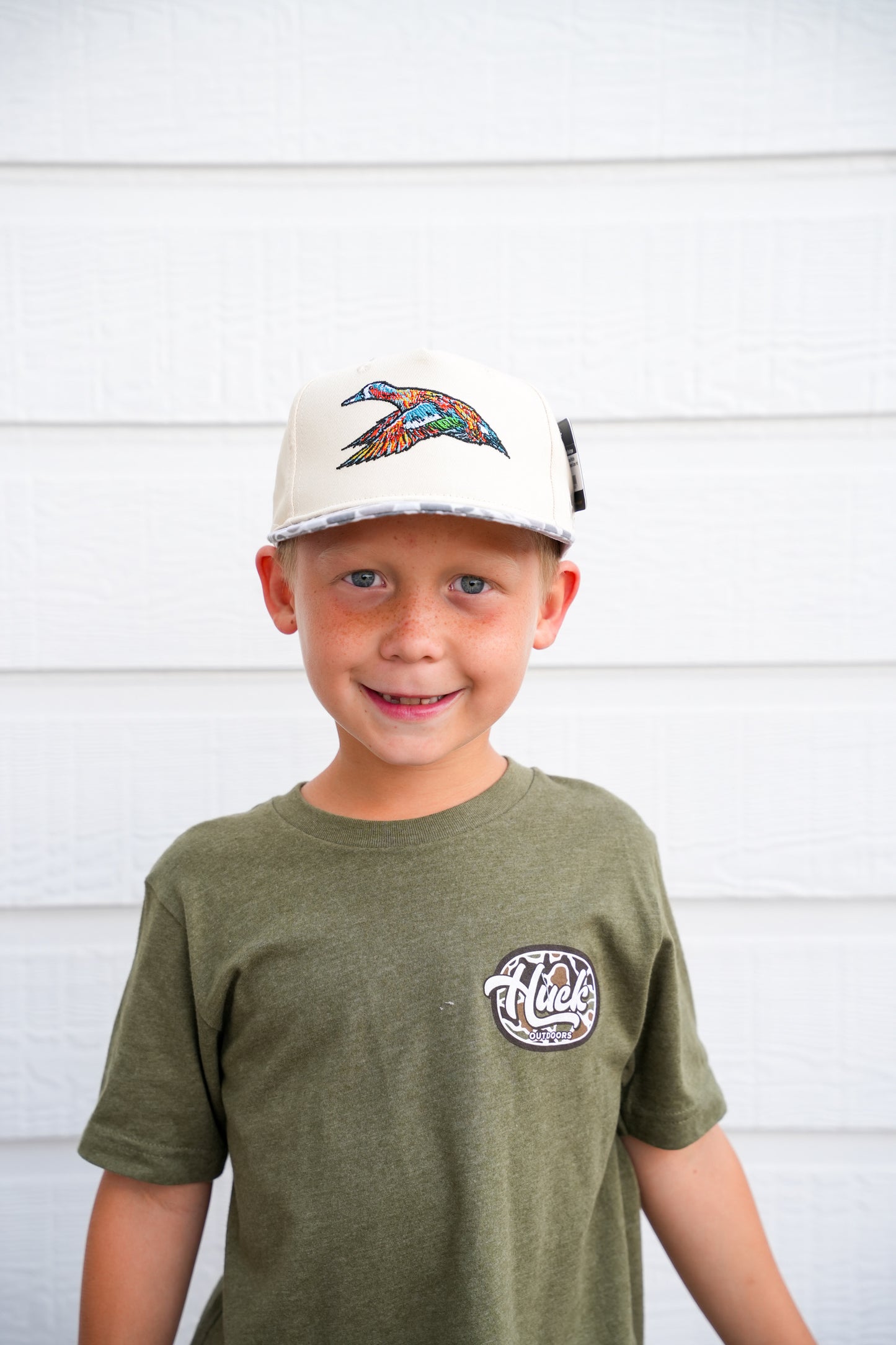 Youth Roost Mottle Canvas Marsh Camo Hat
