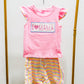 I Love Mama Smocked Short Set - Southern Belle Boutique