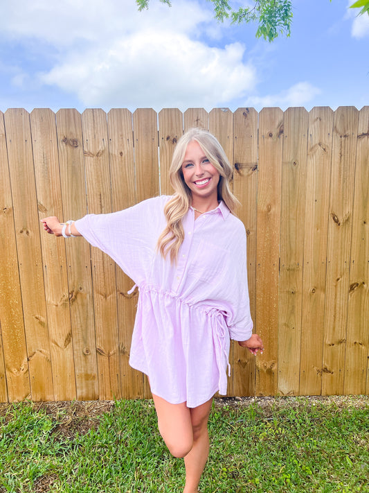 Reign Lilac Tunic Dress - Southern Belle Boutique