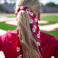 Floral Hair Scarf - Red - Southern Belle Boutique