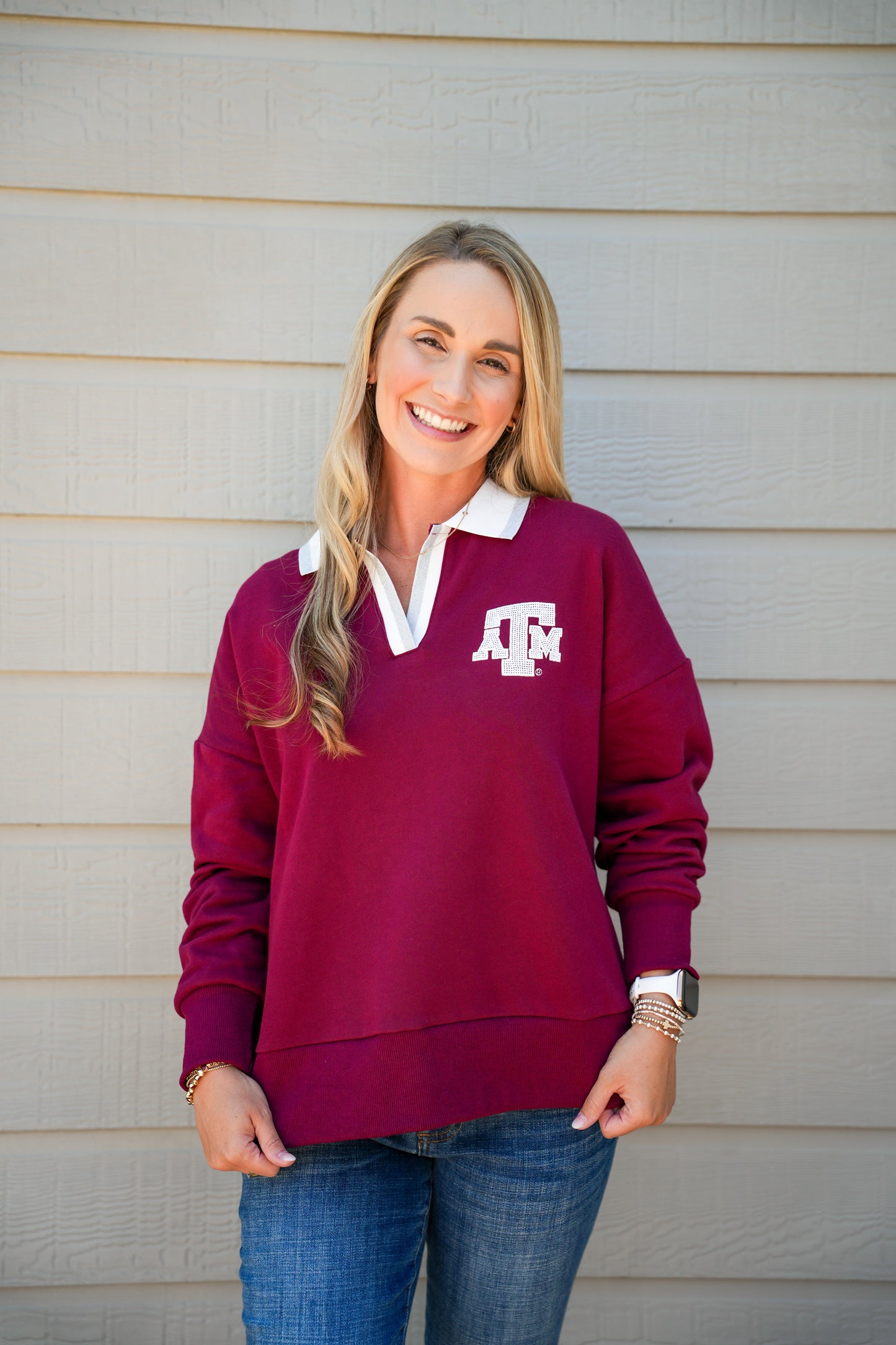 Texas A&M Brianna Cannon Club Sweatshirt - Southern Belle Boutique