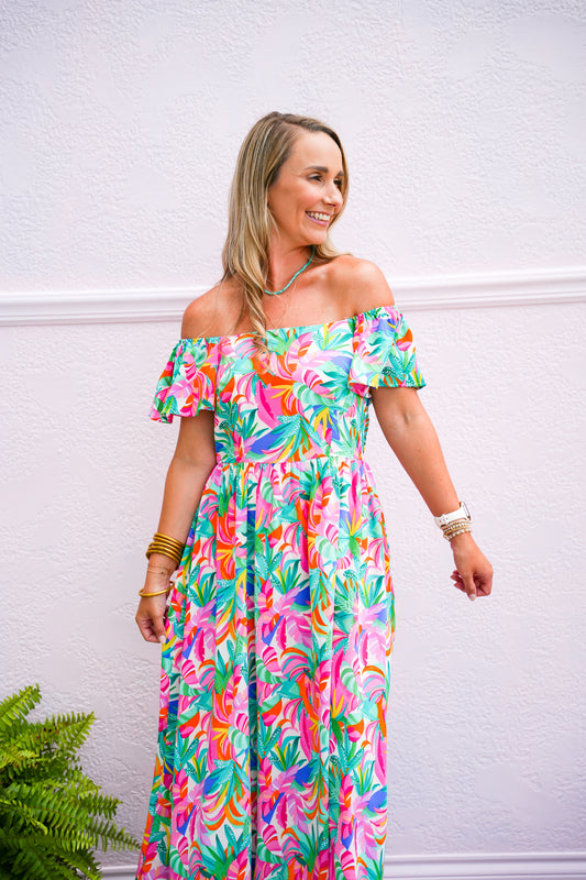 Take Me To Cabo Tropical Dress