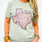 Floral Texas Bow Tee - Southern Belle Boutique