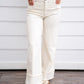 Meg High Rise Wide Leg - Candle