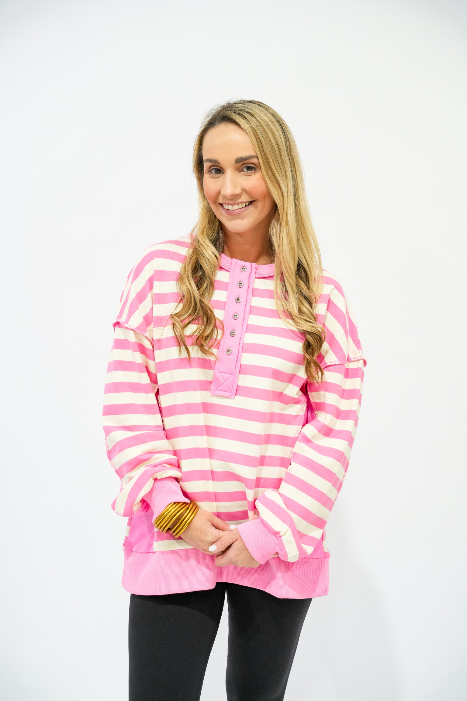 Cutie in Pink Striped Top - Southern Belle Boutique