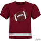 Sequin Football SS Holly Maroon Top - Southern Belle Boutique