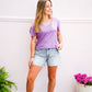 Ashton Tee - Wildberry Slub - Southern Belle Boutique
