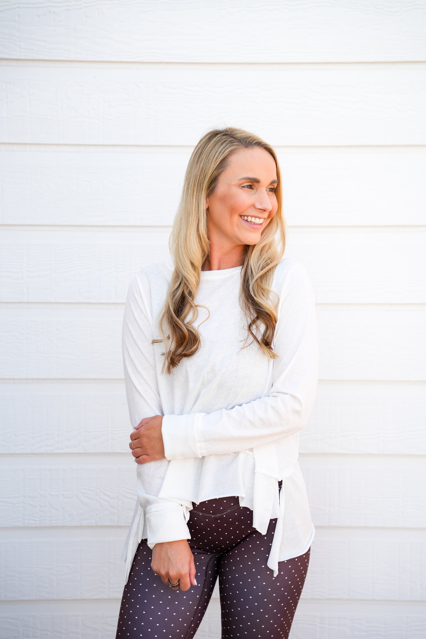 Cotton Slub Long Sleeve Layering Top