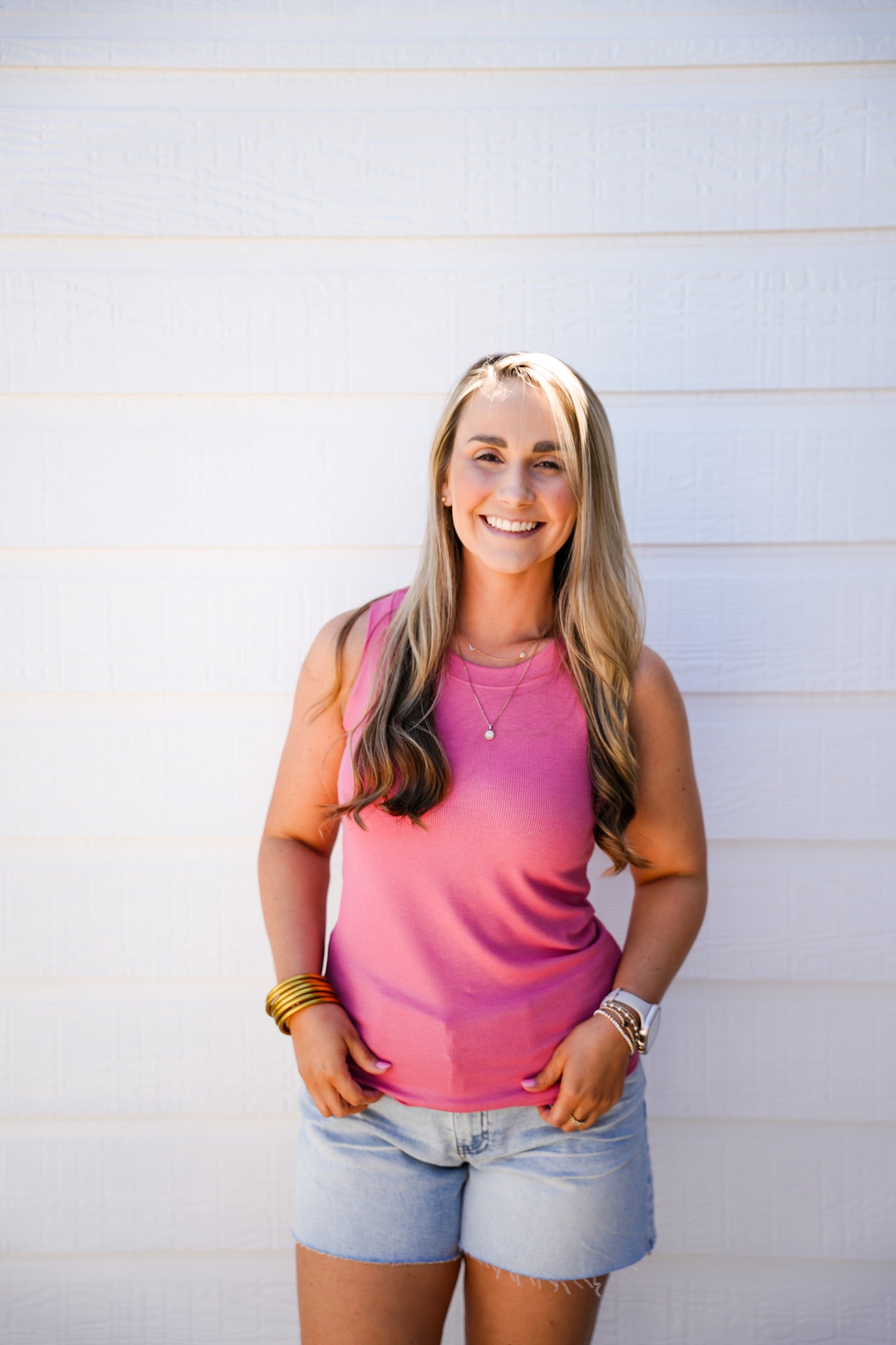 Cleo Tank - Soft Cherry - Southern Belle Boutique