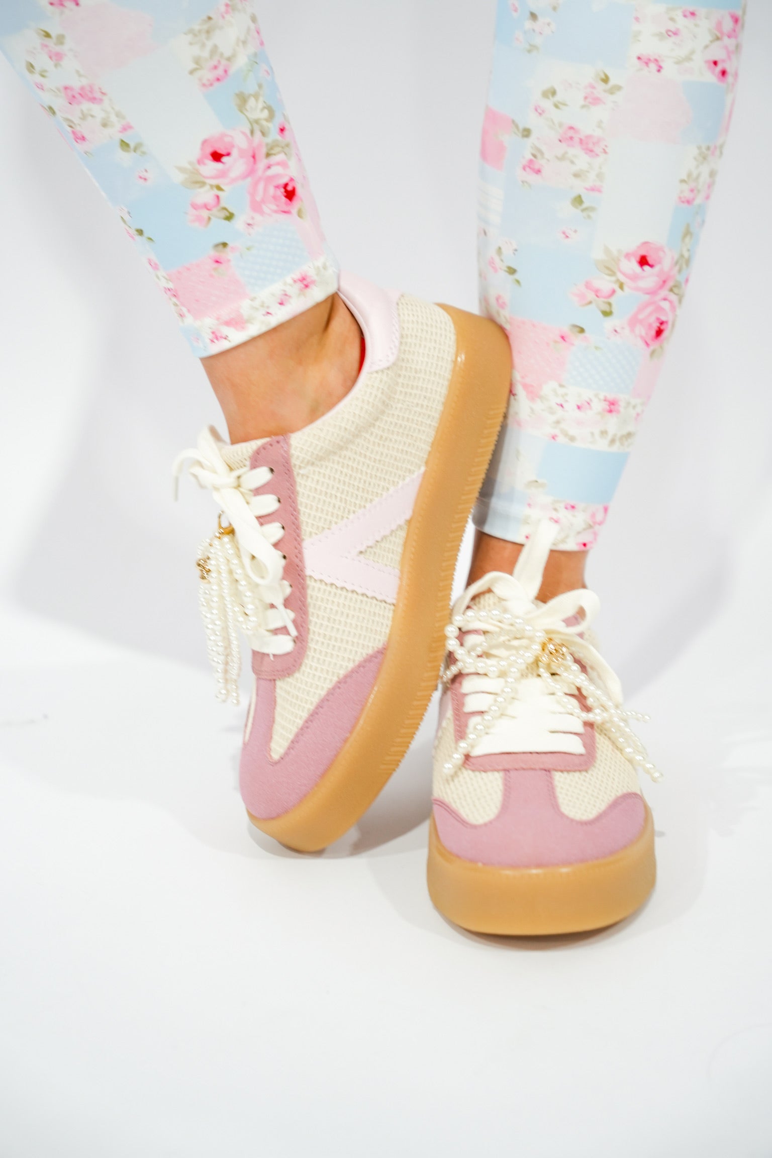 Axel Woven Sneaker - Pink - Southern Belle Boutique