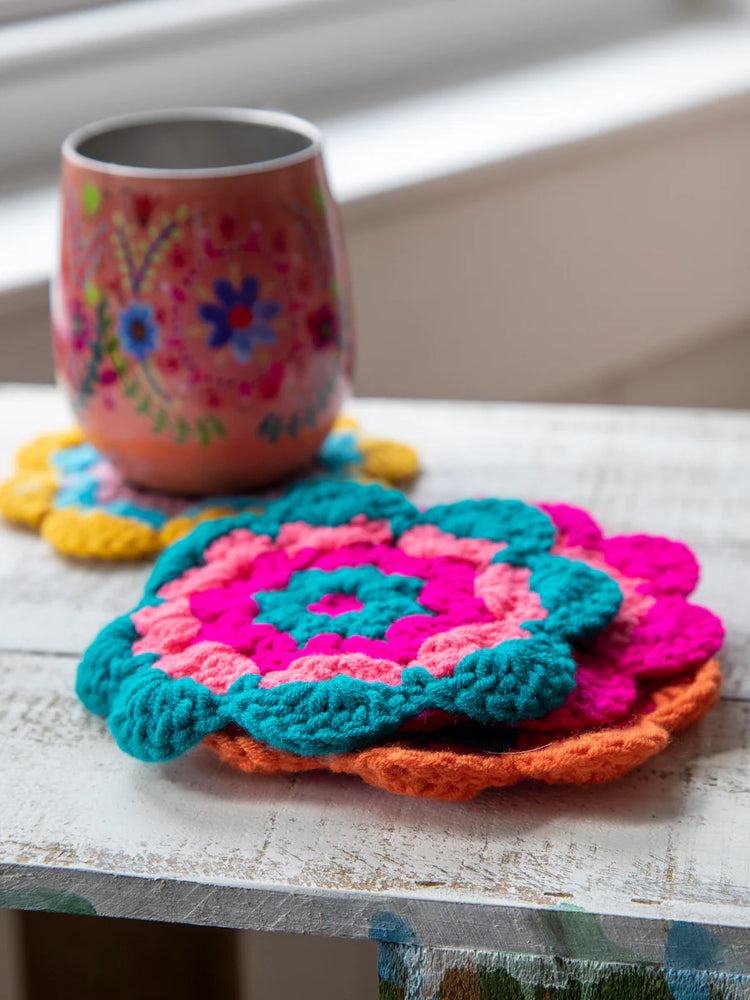 Crochet Coaster Set - Granny - Southern Belle Boutique