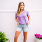 Ashton Tee - Wildberry Slub - Southern Belle Boutique