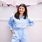 Striped Blue Romper