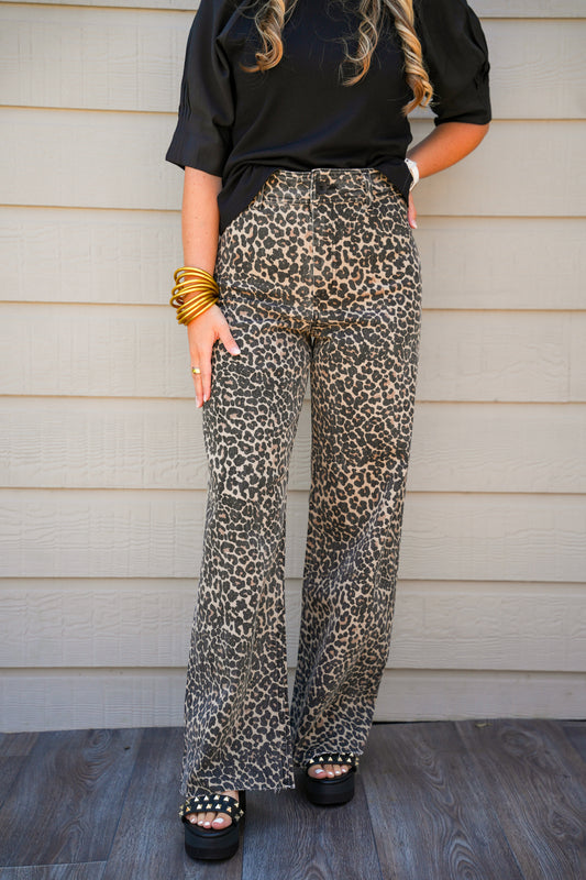 Leopard Print Pants - Southern Belle Boutique