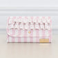 Ruffled Jewelry Fold - Pink Polka Stripe