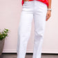 Bristol Wide Leg Pant - White - Southern Belle Boutique