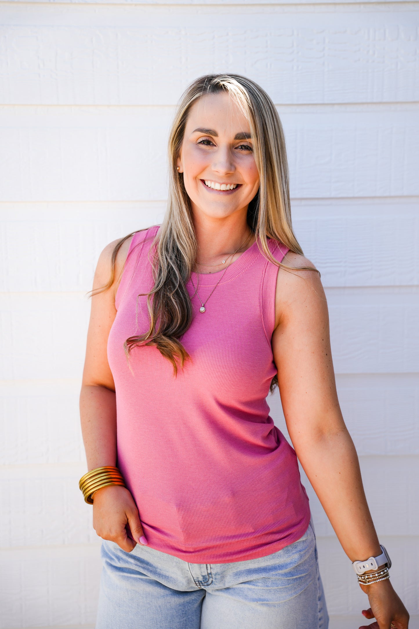 Cleo Tank - Soft Cherry - Southern Belle Boutique