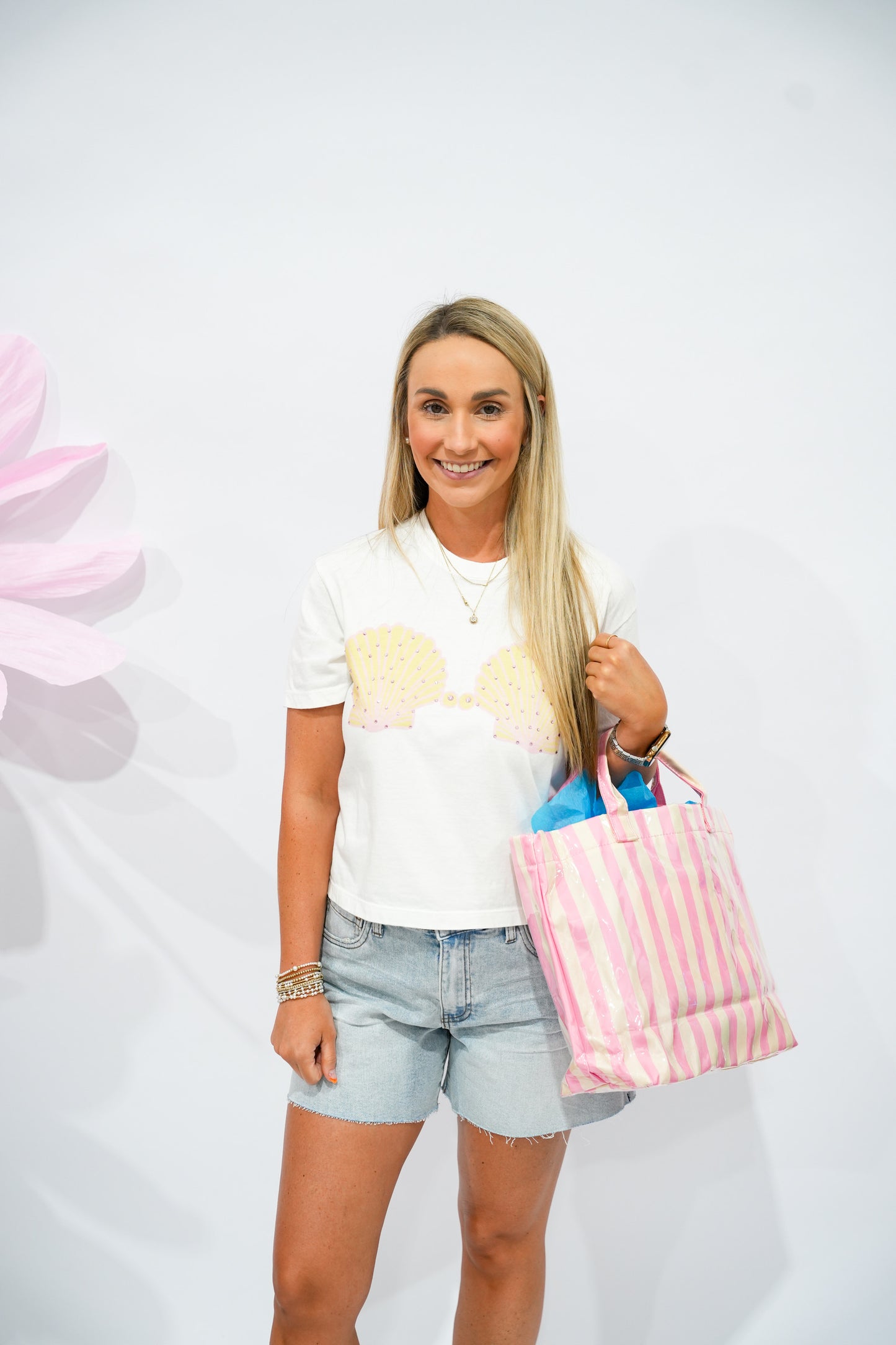 Sea Shell Bling Tee - Southern Belle Boutique