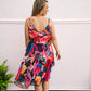 Donna Asymmetrical Print Dress