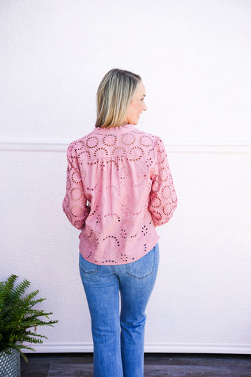Alexandria Top - Soft Cherry - Southern Belle Boutique