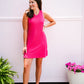 Justine Rib Dress - Pink Paradise