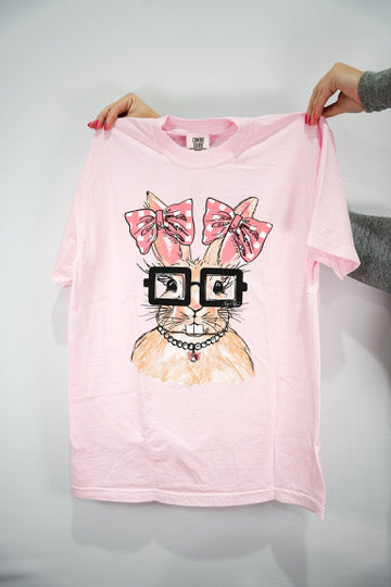 Rosie Bunny Pink Blossom Graphic Tee - Southern Belle Boutique
