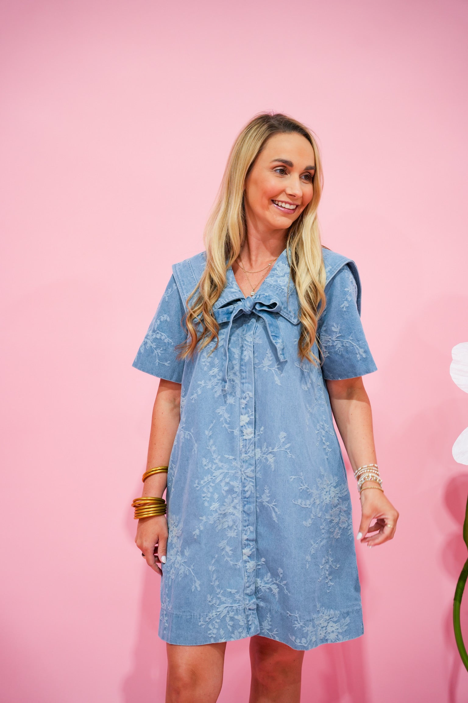 Dreamy Days Light Blue Denim Dress - Southern Belle Boutique