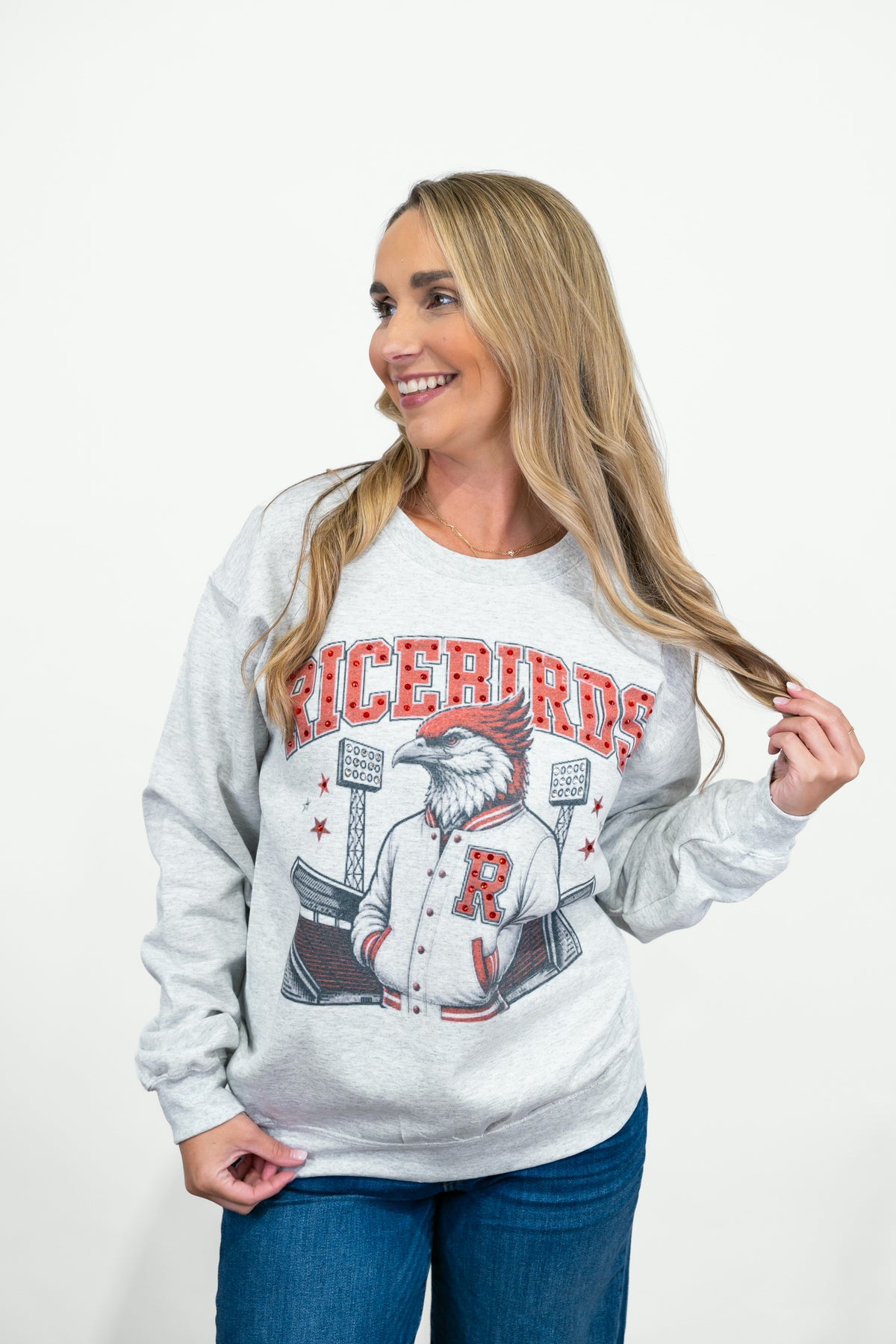 Ricebird Bling Stadium Lights Sweatshirt