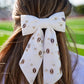 Game Day Charms Bow Clip - Ivory - Southern Belle Boutique