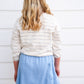 Mustard Striped Terry Knit Top