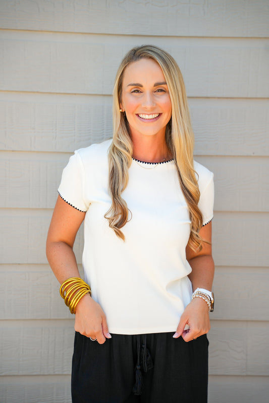 Zuma Top - Vintage Cream - Southern Belle Boutique