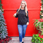 Rhinestone Black Sweater