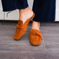 Sheena Suede Knot Mule - Camel