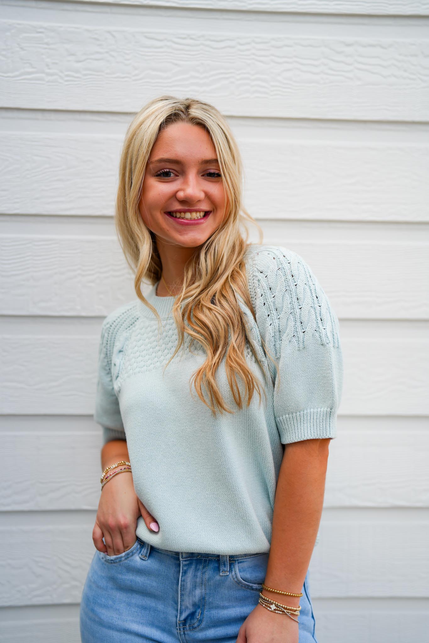 Elsie Sweater - Aquamarine - Southern Belle Boutique