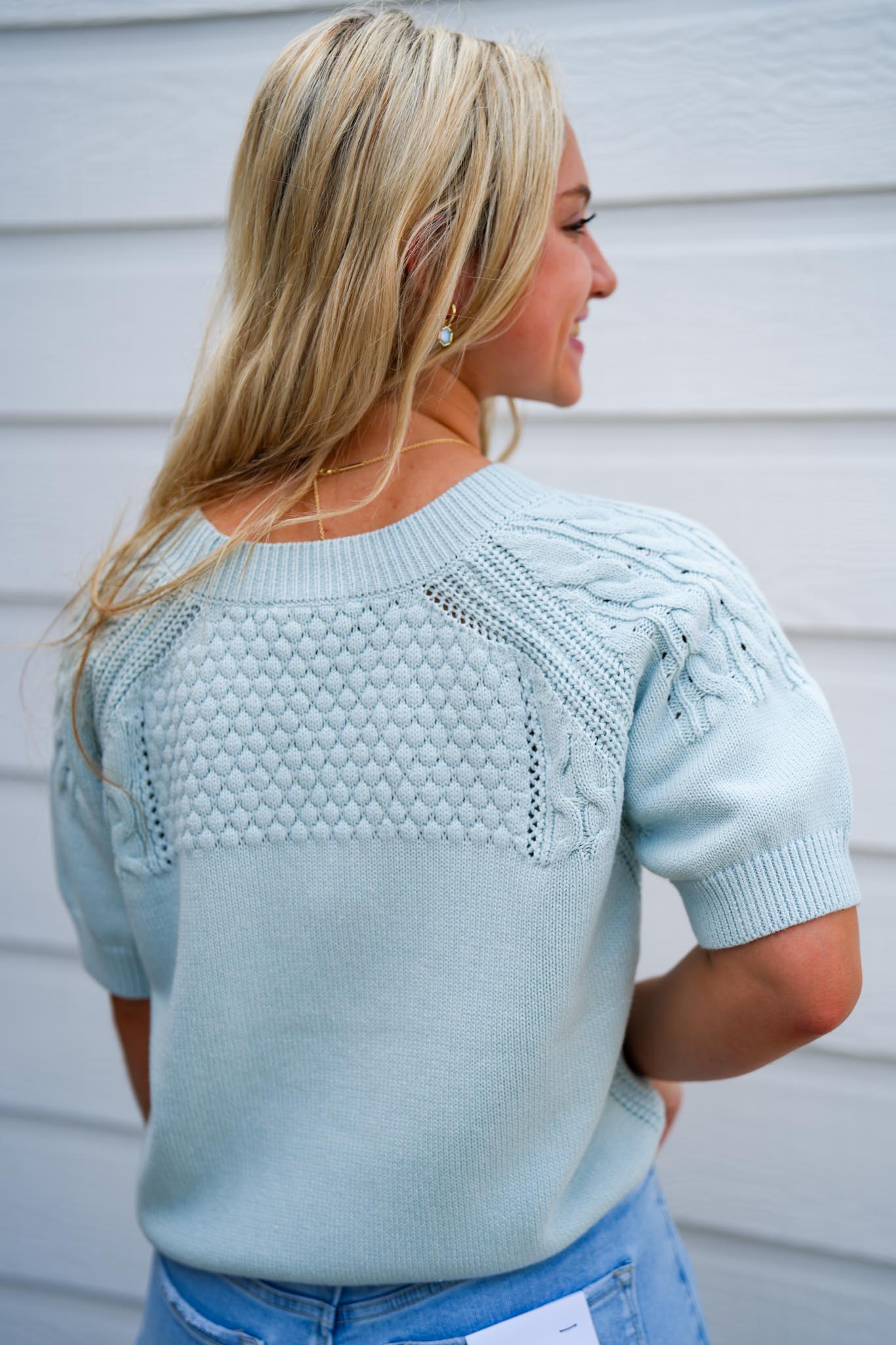 Elsie Sweater - Aquamarine - Southern Belle Boutique